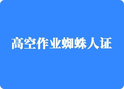 女人的屄视频网站高空作业蜘蛛人证